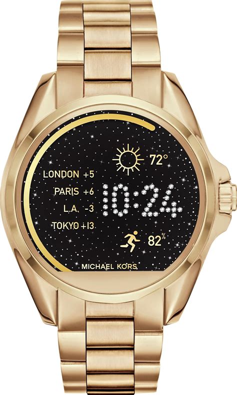 michael kors oversized bradshaw gold watch|michael kors gen bradshaw smartwatch.